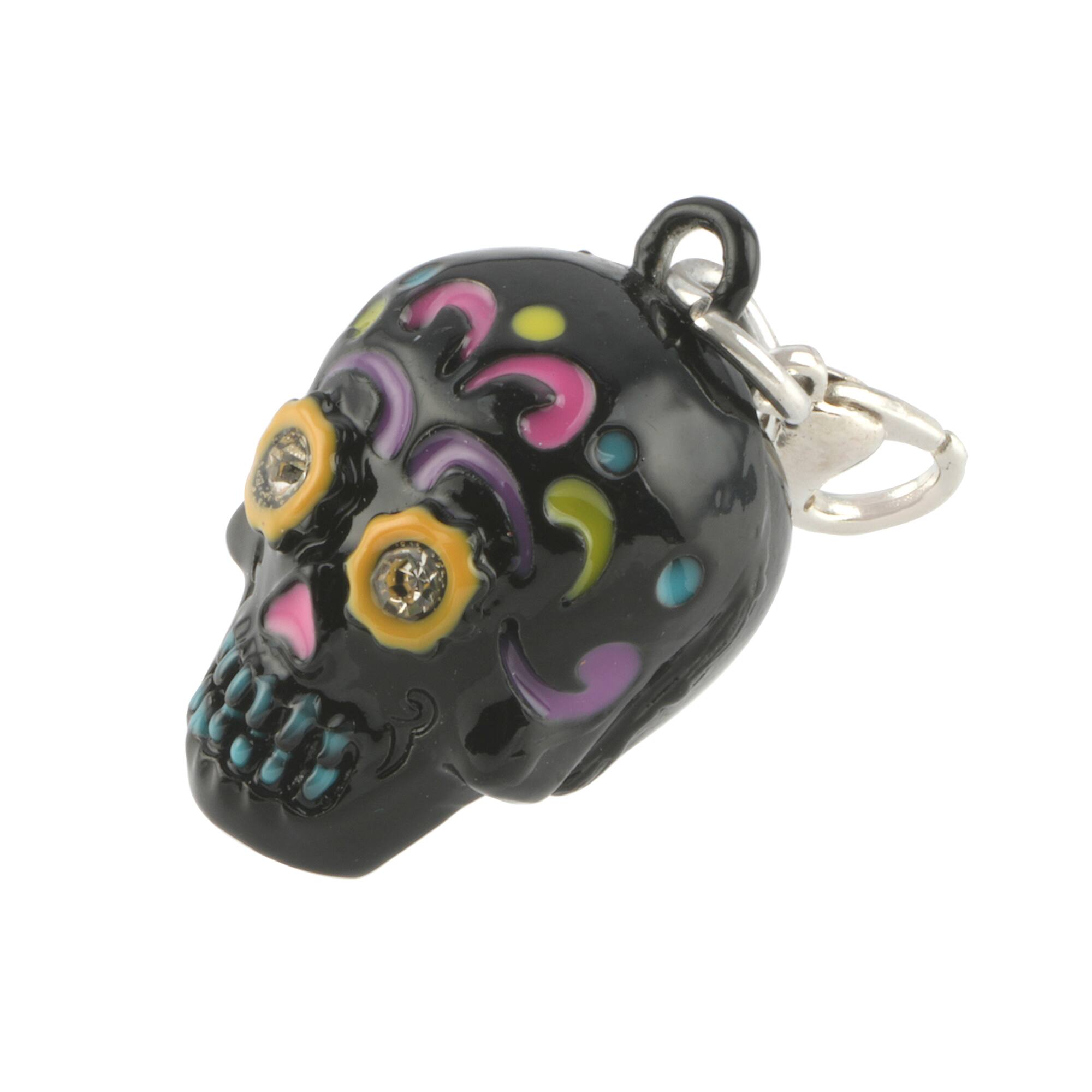 12 Pack: Day of the Dead Skull Charm by Bead Landing™